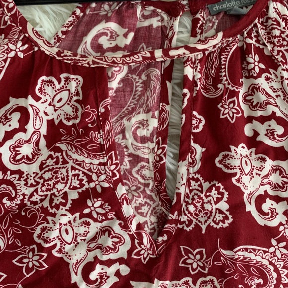 High-Neck Long-Sleeve Top with Shoulder Cutouts - Picture 2 of 2